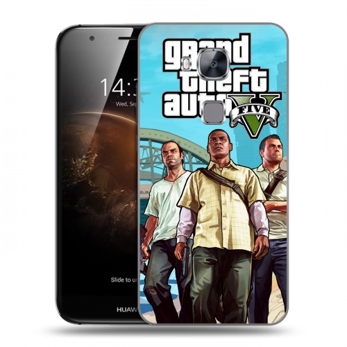 Дизайнерский пластиковый чехол для Huawei G8 GTA