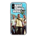 Дизайнерский силиконовый чехол для Iphone x10 GTA