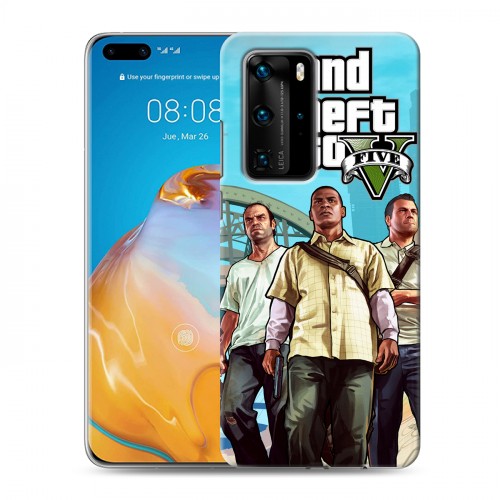 Дизайнерский пластиковый чехол для Huawei P40 Pro GTA