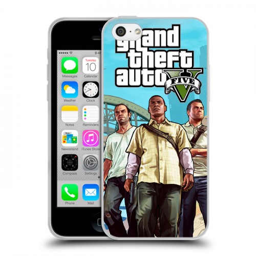 Дизайнерский пластиковый чехол для Iphone 5c GTA