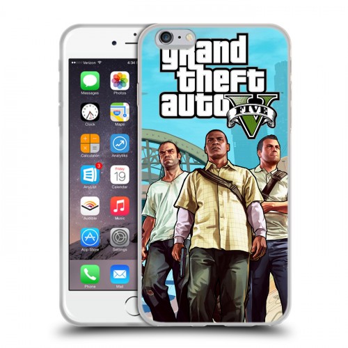 Дизайнерский силиконовый чехол для Iphone 6 Plus/6s Plus GTA