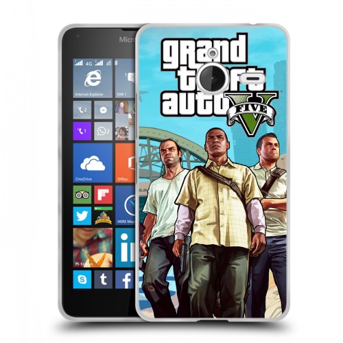 Дизайнерский пластиковый чехол для Microsoft Lumia 640 XL GTA