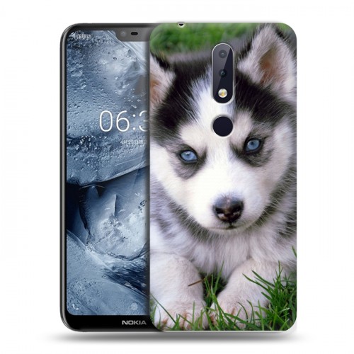 Дизайнерский силиконовый чехол для Nokia 6.1 Plus Щенки