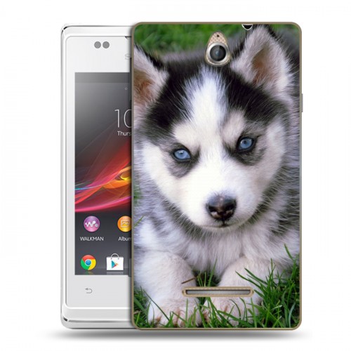 Дизайнерский пластиковый чехол для Sony Xperia E Щенки