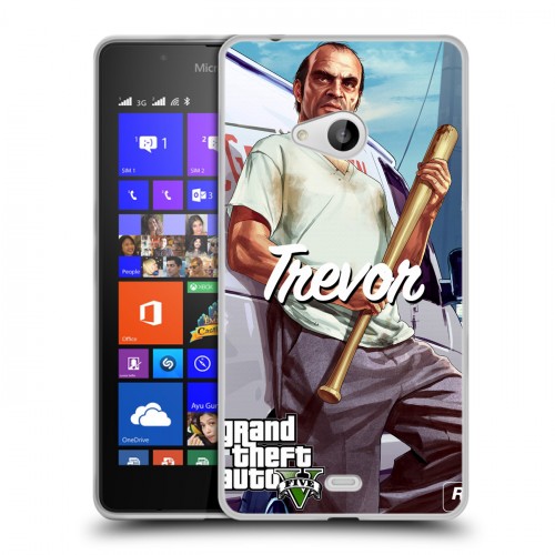 Дизайнерский пластиковый чехол для Microsoft Lumia 540 GTA