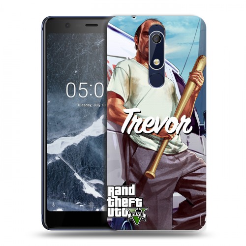 Дизайнерский пластиковый чехол для Nokia 5.1 GTA