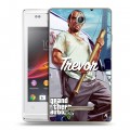 Дизайнерский пластиковый чехол для Sony Xperia E GTA