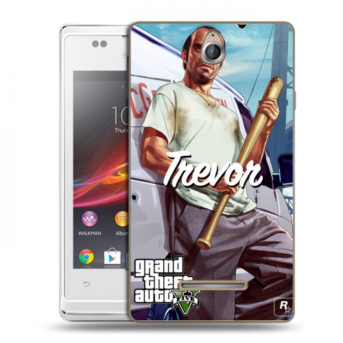 Дизайнерский пластиковый чехол для Sony Xperia E GTA