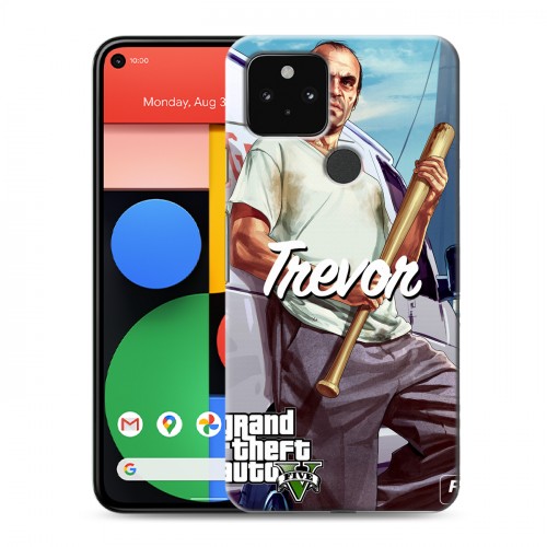 Дизайнерский пластиковый чехол для Google Pixel 5 GTA