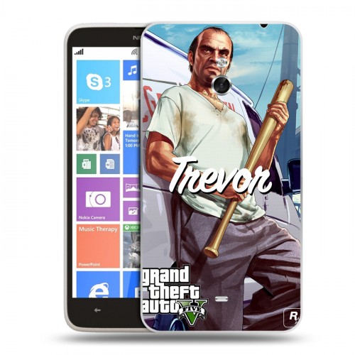 Дизайнерский пластиковый чехол для Nokia Lumia 1320 GTA