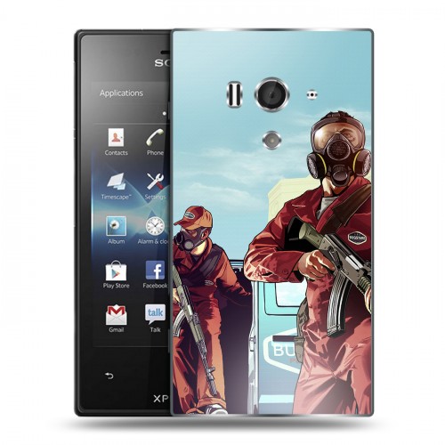 Дизайнерский пластиковый чехол для Sony Xperia acro S GTA