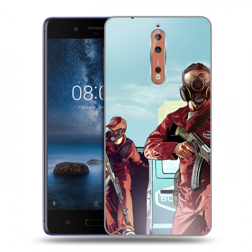 Дизайнерский пластиковый чехол для Nokia 8 GTA