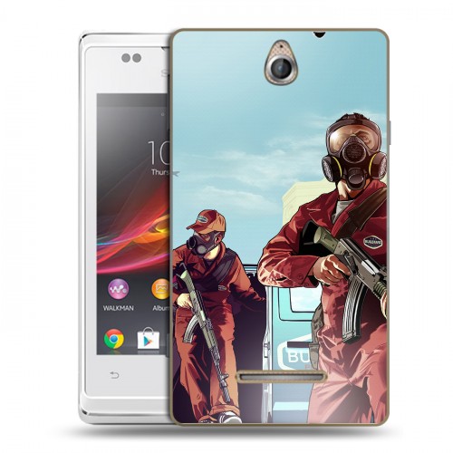 Дизайнерский пластиковый чехол для Sony Xperia E GTA