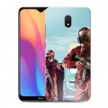 Дизайнерский силиконовый с усиленными углами чехол для Xiaomi RedMi 8A GTA