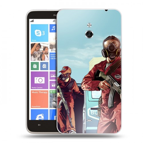 Дизайнерский пластиковый чехол для Nokia Lumia 1320 GTA