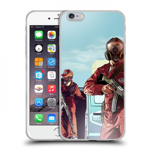 Дизайнерский силиконовый чехол для Iphone 6 Plus/6s Plus GTA