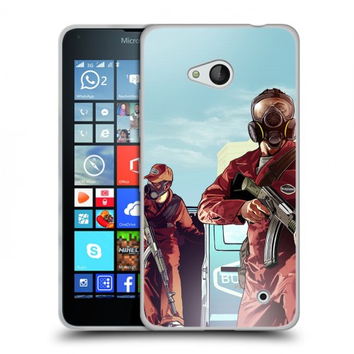 Дизайнерский пластиковый чехол для Microsoft Lumia 640 GTA