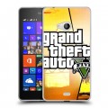 Дизайнерский пластиковый чехол для Microsoft Lumia 540 GTA