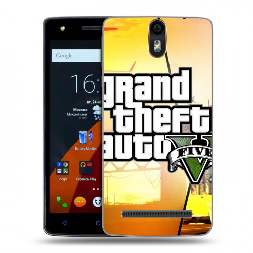 Дизайнерский силиконовый чехол для Wileyfox Storm GTA