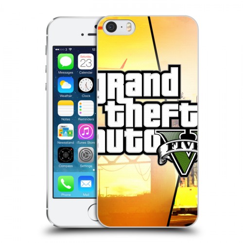 Дизайнерский пластиковый чехол для Iphone 5s GTA