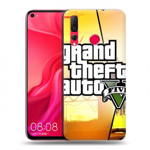 Дизайнерский пластиковый чехол для Huawei Nova 4 GTA