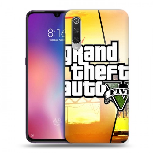 Дизайнерский силиконовый с усиленными углами чехол для Xiaomi Mi9 GTA