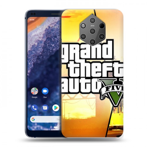 Дизайнерский силиконовый чехол для Nokia 9 PureView GTA