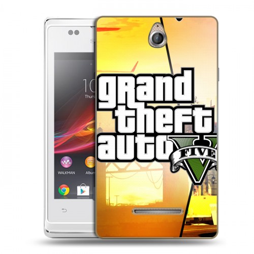 Дизайнерский пластиковый чехол для Sony Xperia E GTA