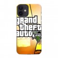 Дизайнерский силиконовый с усиленными углами чехол для Iphone 12 Mini GTA