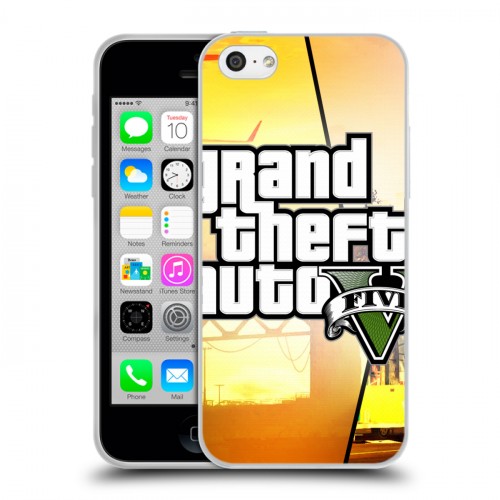 Дизайнерский пластиковый чехол для Iphone 5c GTA