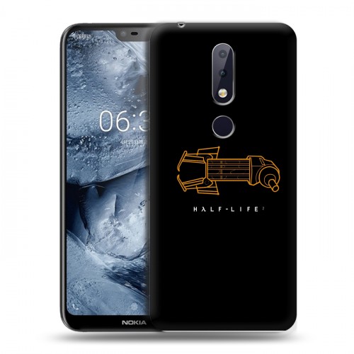 Дизайнерский пластиковый чехол для Nokia 6.1 Plus Half life