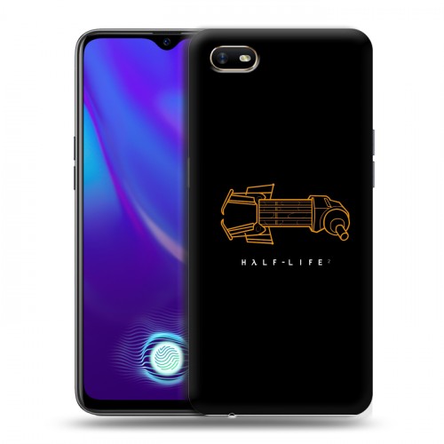 Дизайнерский силиконовый с усиленными углами чехол для OPPO A1k Half life