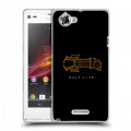 Дизайнерский пластиковый чехол для Sony Xperia L Half life