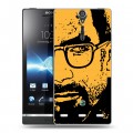 Дизайнерский пластиковый чехол для Sony Xperia S Half life