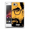 Дизайнерский пластиковый чехол для Sony Xperia L Half life