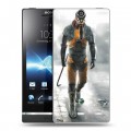 Дизайнерский пластиковый чехол для Sony Xperia S Half life