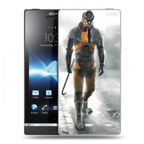 Дизайнерский пластиковый чехол для Sony Xperia S Half life