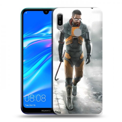 Дизайнерский пластиковый чехол для Huawei Y6 (2019) Half life