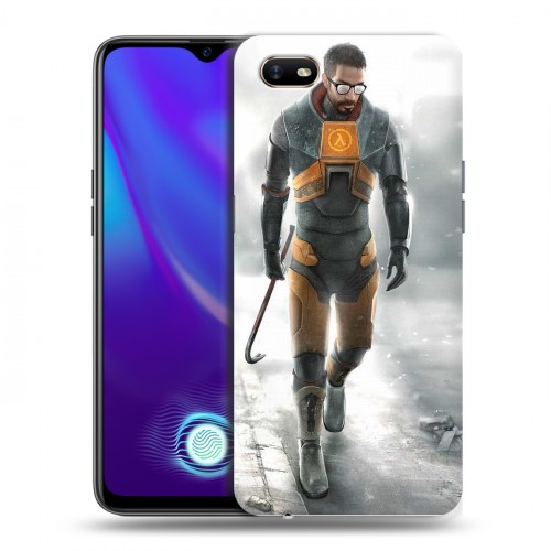 Дизайнерский силиконовый с усиленными углами чехол для OPPO A1k Half life