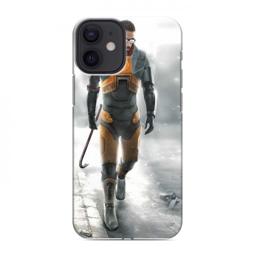 Дизайнерский силиконовый с усиленными углами чехол для Iphone 12 Mini Half life