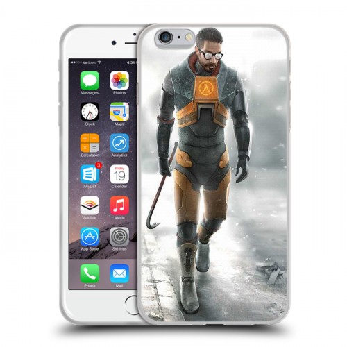 Дизайнерский силиконовый чехол для Iphone 6 Plus/6s Plus Half life