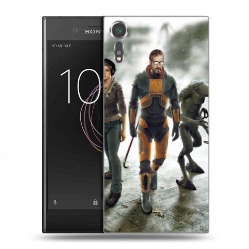 Дизайнерский пластиковый чехол для Sony Xperia XZs Half life