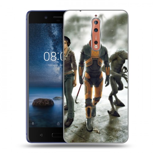 Дизайнерский пластиковый чехол для Nokia 8 Half life