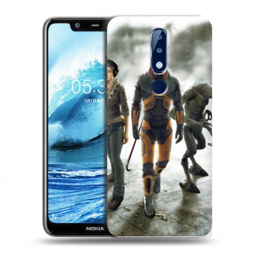 Дизайнерский пластиковый чехол для Nokia 5.1 Plus Half life