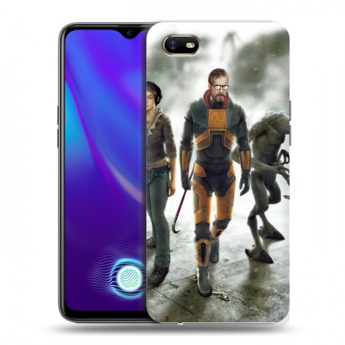 Дизайнерский силиконовый с усиленными углами чехол для OPPO A1k Half life