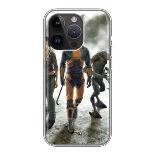 Дизайнерский силиконовый чехол для Iphone 14 Pro Half life