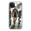 Дизайнерский силиконовый чехол для Iphone 15 Plus Half life