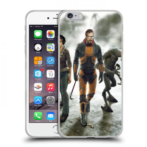 Дизайнерский силиконовый чехол для Iphone 6 Plus/6s Plus Half life