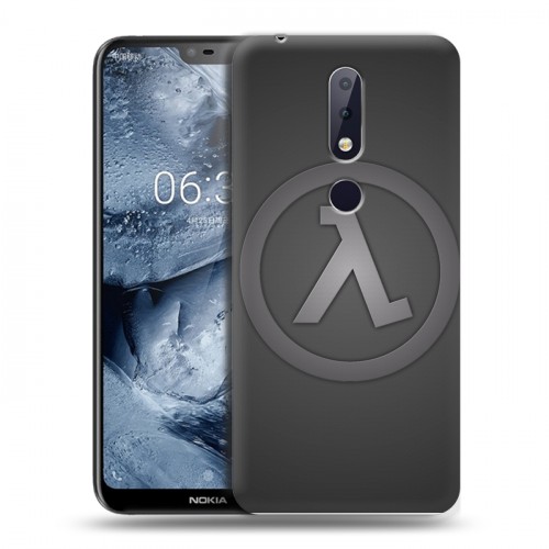 Дизайнерский силиконовый чехол для Nokia 6.1 Plus Half life