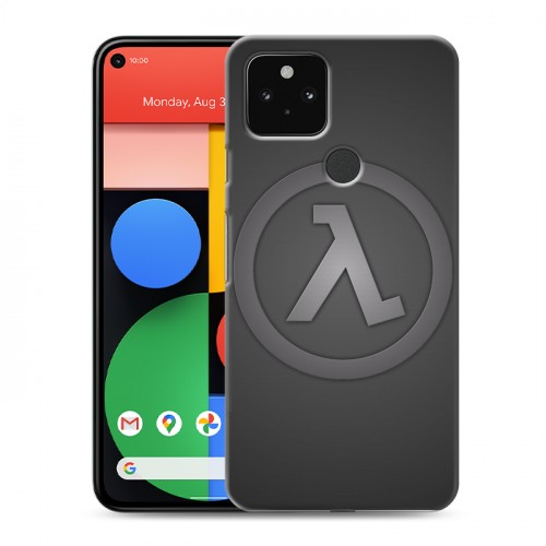 Дизайнерский пластиковый чехол для Google Pixel 5 Half life